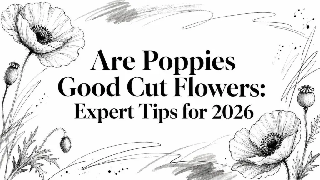 are poppies good cut flowers poppy illustration