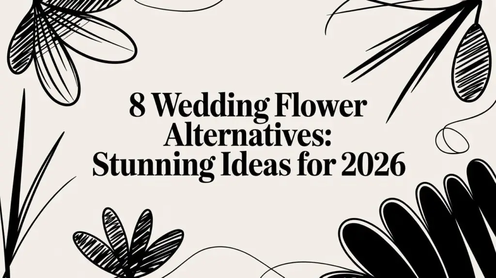 wedding flower alternatives graphic design