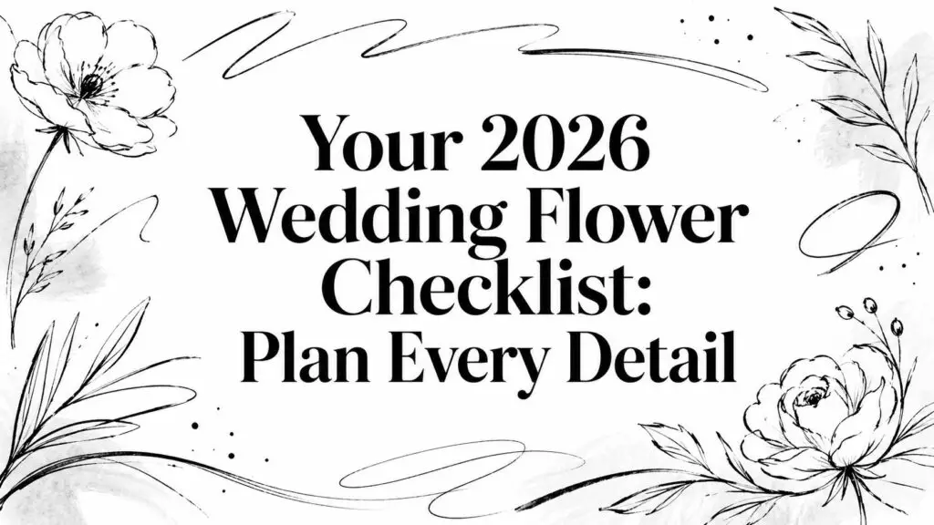 wedding flower checklist floral design